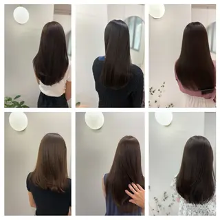 セミロング カラー ヘアアレンジ 二ヶ月綺麗なデザイン カット/星野六三四のヘアスタイル