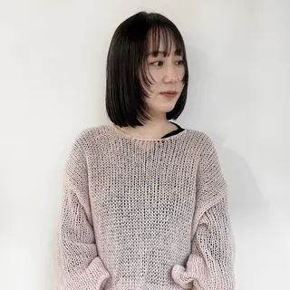 ミディアム 小山夕稀/ニュアンス パーマ/新城のヘアスタイル