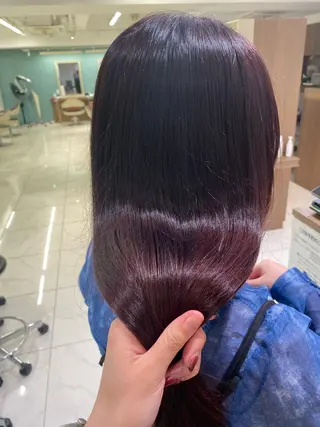 ロング カラー ハードパーマ Rico💜のヘアスタイル
