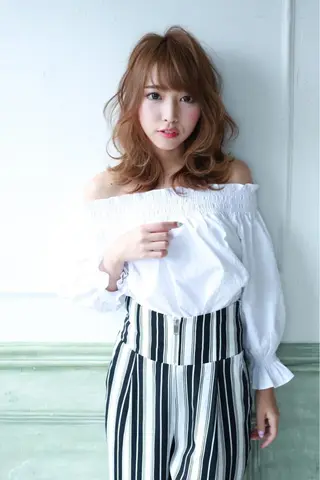 ミディアム 韓国ヘア🕊村上 ののこ🕊のヘアスタイル