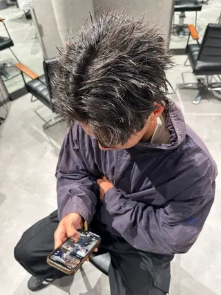 ショート ヘアアレンジ メンズ メンズヘア静岡 ✂︎Ryuheiのヘアスタイル