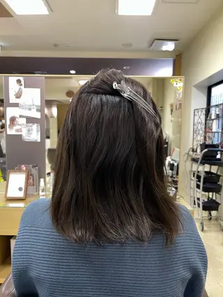 セミロング 縮毛・酸性ストレート 特化のヘアスタイル