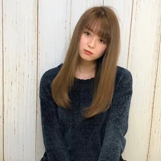 ロング 髪質改善/美髪/ 透明感カラー/ あきのヘアスタイル