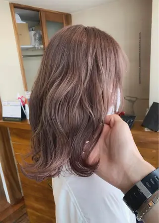 ミディアム カラー 矢野 晃平のヘアスタイル