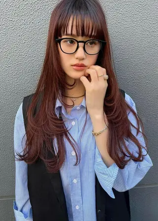 ロング ROZAgerme 落海一花🦋のヘアスタイル