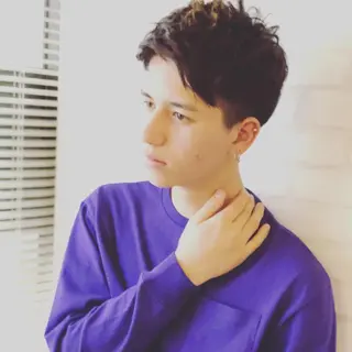 ショート カラー パーマ ヘアアレンジ メンズ キッズ ネイル マツエク・マツパ premier modelsのヘアスタイル