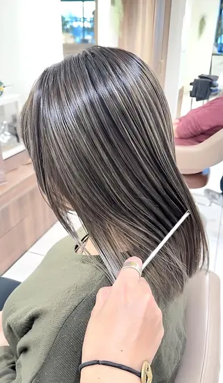 カラー ロング 大宮/バレイヤージュ 髪質改善/澤田隆誠のヘアスタイル