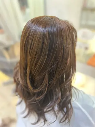 セミロング Tabata Hikaruのヘアスタイル