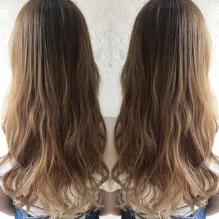 ロング カラー あらき ちさとのヘアスタイル