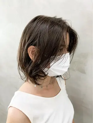 ミディアム カラー 🌿似合わせ透明感 カラー松本朋幸🌿のヘアスタイル