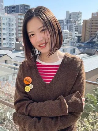 ミディアム 園田 渉 ◤SHIKIO◢のヘアスタイル