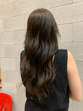 ロング カワサキ マホのヘアスタイル