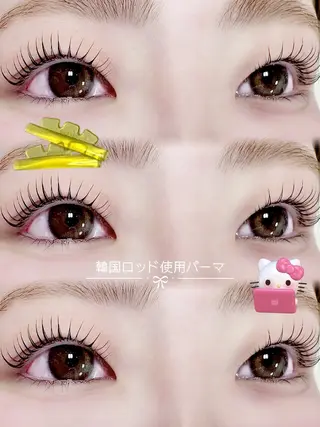 マツエク・マツパ 韓国まつげ🩶美眉 /AYANEのマツエク・マツパデザイン