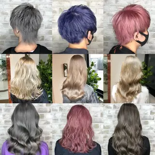 ロング カラー ヘアアレンジ トッチ 艶髪髪質改善のヘアスタイル