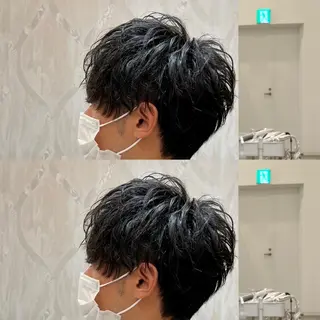 メンズ 梅田 カットモデル募集のヘアスタイル