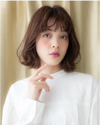ミディアム パーマ 中野 雄介のヘアスタイル