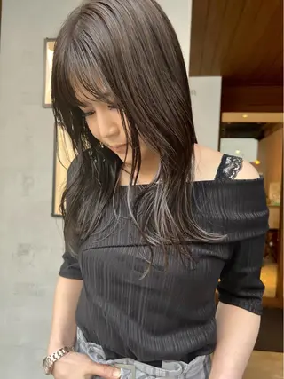 セミロング 三輪 恭平のヘアスタイル