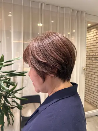 ショート 🤎オリーブカラー× パーマ特化💫森口のヘアスタイル