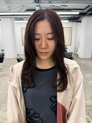 ロング カラー nishihama nanaのヘアスタイル