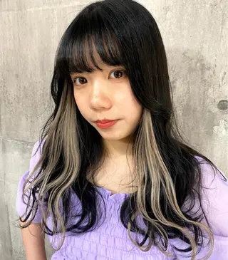 セミロング カラー SHURI❤️🔥 中/韓mix ♡のヘアスタイル