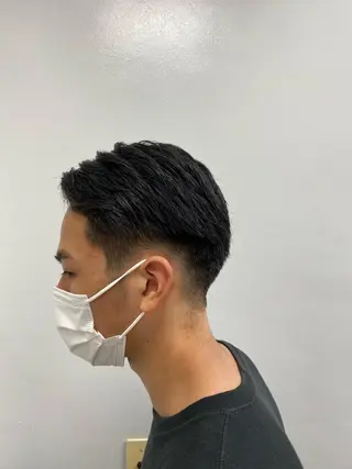 ショート カラー ヘアアレンジ メンズ 韓国風ベージュ🤎 赤みなし🌿横浜🤎のヘアスタイル