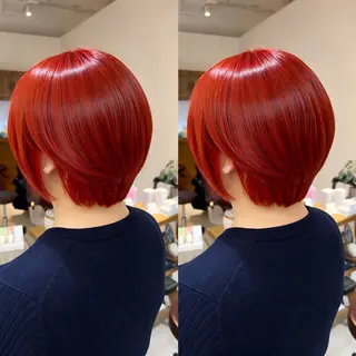 ショート カラー 🫧ボブ/艶髪カラー 伊原修子のヘアスタイル