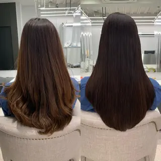 ロング 韓国風🤍 イワサキ　リコ🍒のヘアスタイル