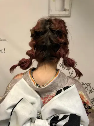 ミディアム ヘアアレンジ トップ スタイリストのヘアスタイル