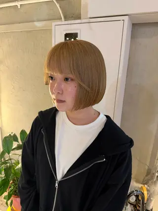 ショート カラー ヘアアレンジ 海外/ハイトーン🪽 ☯️ami☯️のヘアスタイル