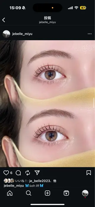 マツエク・マツパ MIYU🎀 似合わせ⌇束感まつ毛のマツエク・マツパデザイン