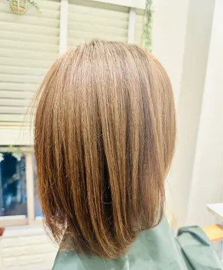 ミディアム カラー BANDE 水崎 悟のヘアスタイル