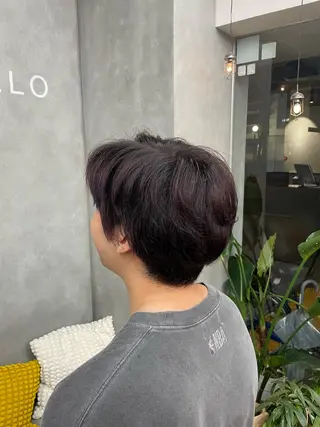 カラー メンズ BELO OSAKA カエデのヘアスタイル