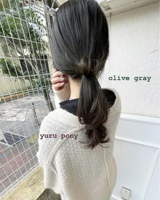 ロング カラー 🙃 透明感カラー/ボブのヘアスタイル