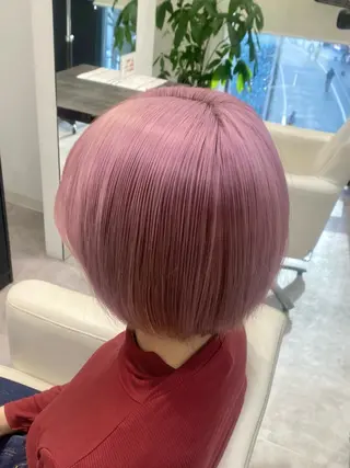 ショート カラー 透明感カラー/髪質 改善🎀suzukaのヘアスタイル