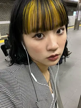 ミディアム カラー 透明感×レイヤー 【梅田】KANONのヘアスタイル