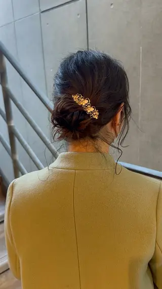 ミディアム カラー パーマ ヘアアレンジ 髪質改善/韓国風 レイヤー/田村祐樹のヘアスタイル