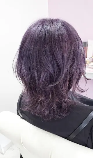 ミディアム カラー ヘアアレンジ ナカシマ  アユミのヘアスタイル