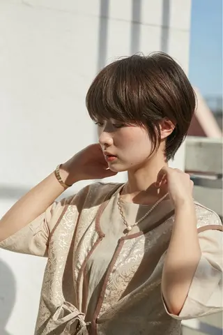 ショート カラー ショート ボブ✂︎ 髙梨  遥のヘアスタイル