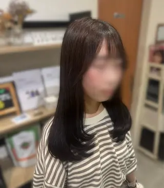 ロング カラー 藤田 紋芽 Jr.stylistのヘアスタイル