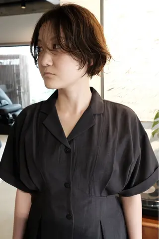 ショート kaito /都立大学herのヘアスタイル