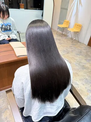ロング レイヤーカット 縮毛矯正 高杉颯汰のヘアスタイル