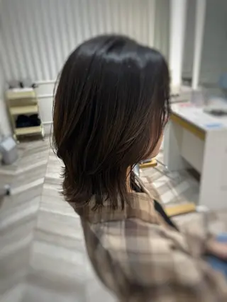 ミディアム カラー 淡路上新庄/髪質改善 .艶カラー/野口春貴のヘアスタイル