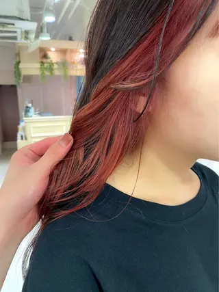 ロング カラー パーマ ヘアアレンジ レイヤー縮毛矯正 ささきすずね💗のヘアスタイル