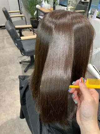 ロング 髪質改善&艶カラー/ ほんだあみ (♡)のヘアスタイル