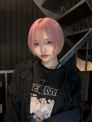 ショート カラー 韓国ヘア/ハイトーン RYUSEIのヘアスタイル