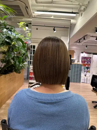 ショート 切りっぱなし/髪質 改善矯正/さやか🫧のヘアスタイル