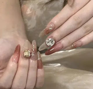 ネイル By moonネイル 🌷ワンホン/韓国風のネイルデザイン