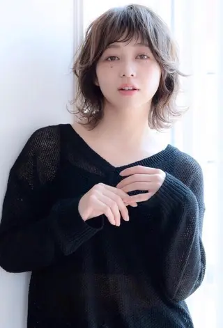ミディアム カラー パーマ ヘアアレンジ メンズ キッズ ネイル マツエク・マツパ 🌈デザインヘア職人 Kaede🌈のヘアスタイル