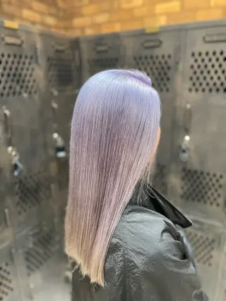 セミロング カラー ✨ハイトーン✨ダブル カラー✨シバサキのヘアスタイル