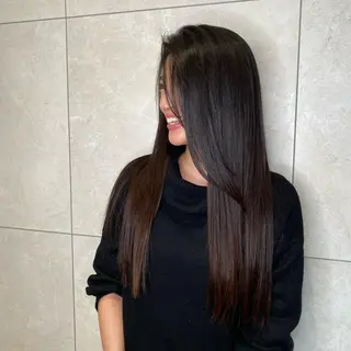 ロング カラー 梅田美容室 SPADICユヅキ♠のヘアスタイル